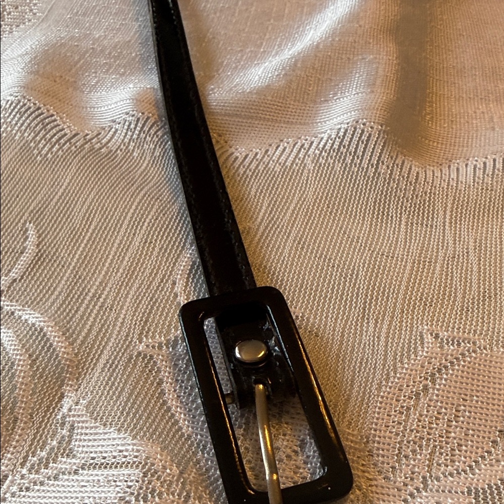 Black Patent Leather Belt